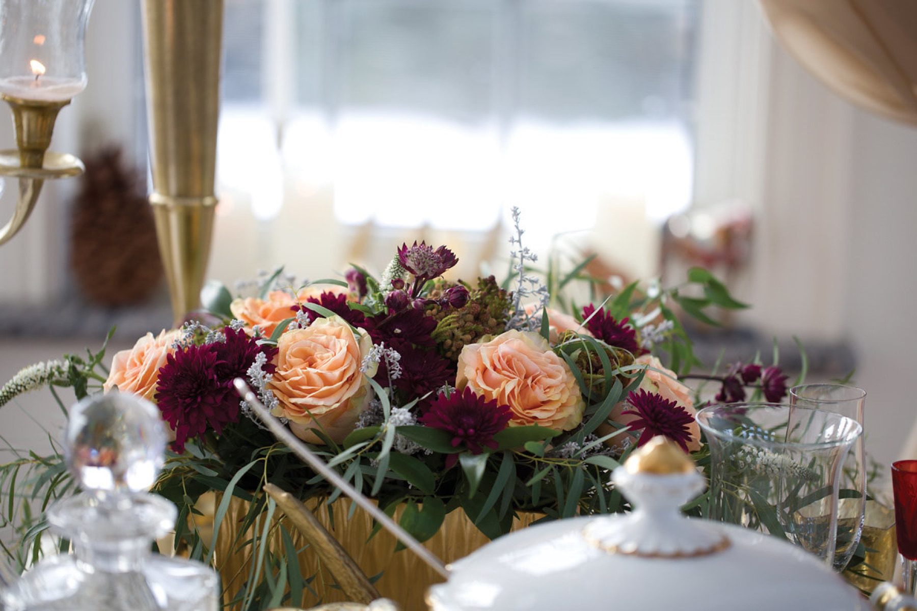Floral bouquet detail